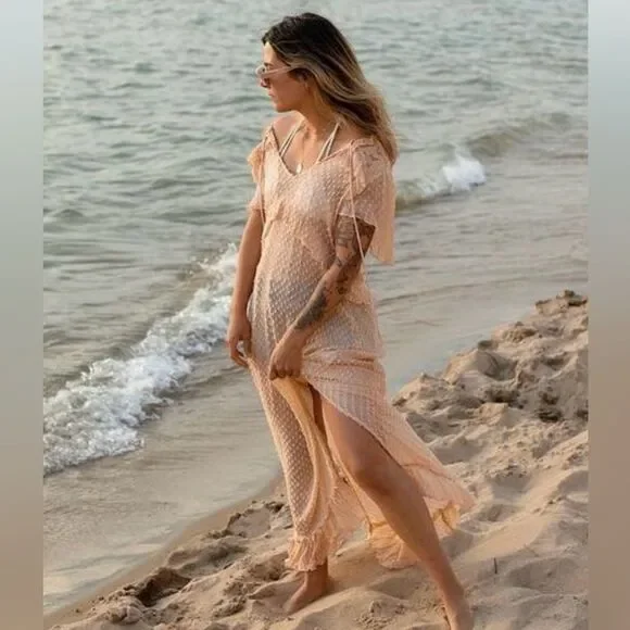 Z&L Europe Dirty Rose Kaftan, Women’s size S/M (small/medium) - Picture 2 of 11